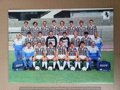 Maxi cartolina squadra calcio - maxi,