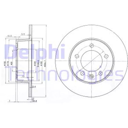 Set freni disco delphi - disco,