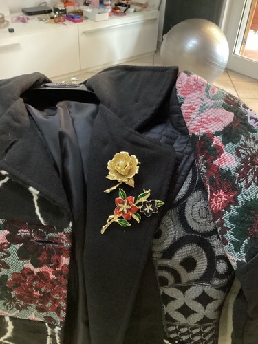 Coppia spille vintage - , floreali