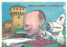 Miki Biasion a Vignola 14.11.1999 annullo speciale su cartolina Matitaccia.