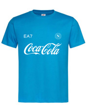 T-shirt AZZURRI NAPOLI 2024/25 CAMPIONI D'ITALIA PERSONALIZZA NOME NUMERO COTONE