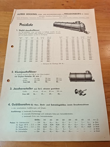 Brochure böcking barili per - barili,