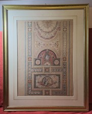 Quadro Antico.Acquerello su