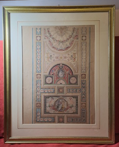Quadro antico acquerello - antico.acquerello, su