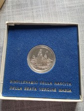 VATICANO 500 LIRE 1984 BIMILLENARIO NASCITA VERGINE MARIA PROOF FONDI A SPECCHIO
