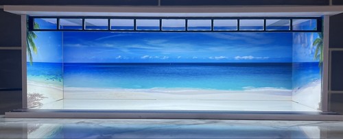 Beach ocean theme garage - ocean,