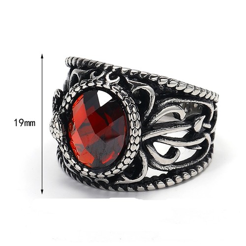Anello serpente pietra zirconi