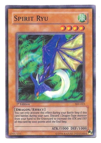 Carte spirit ryu - yu-gi-oh,