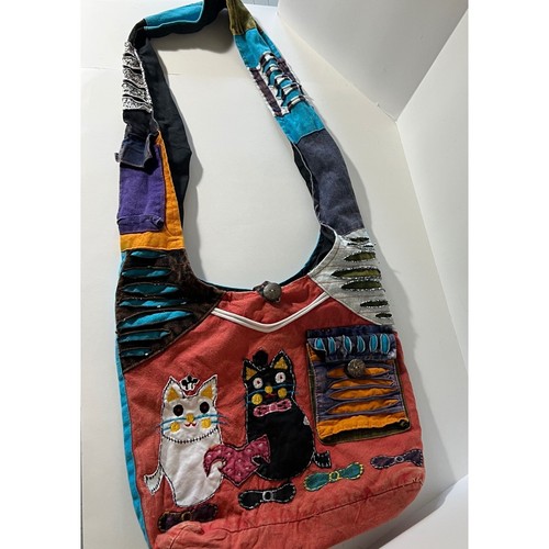 Borsa borsetta gatto cotone