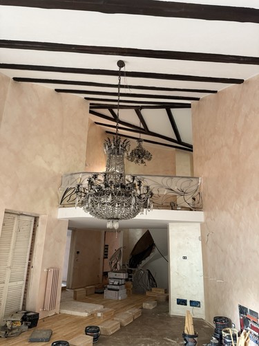 Lampadario gocce di - a,