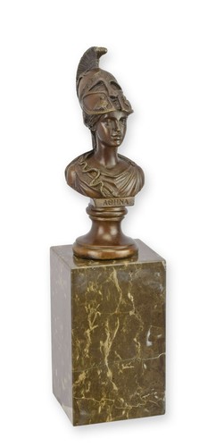Busto bronzo di atena - bronzo,