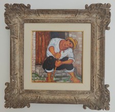 Giuseppe Migneco Olio Su Tela