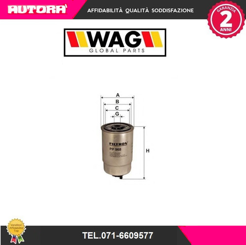 W968 filtro carburante - w968,