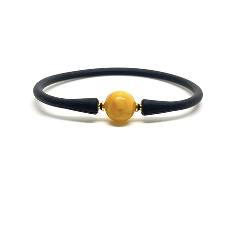 Bracciale ambra rotondo - bracciale,