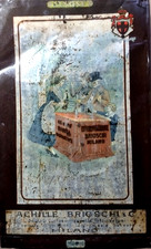 ANTICA TABELLA  IN METALLO TARDO 800/PRIMI 900 DA FARMACIA   BRIOSCHI  