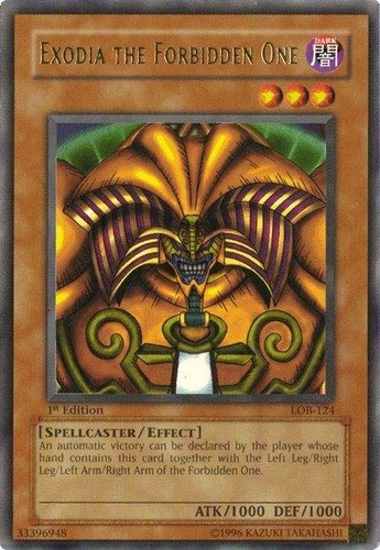 Exodia proibito lob 124 - exodia, il