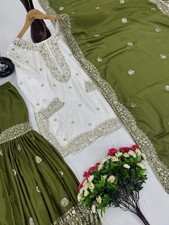 Abito Etno Da Sposa Plazzo Pesante Da Festa Indiano Designer Bollywood