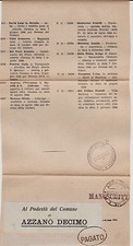 #RSI- 1944 DA UDINE (CONSIGLIO PROV.) AD AZZANO DECIMO- CESSAZIONE ATTIVITA'