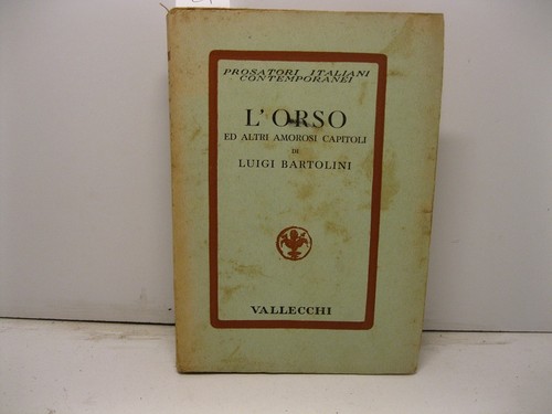 Bartolini luigi orso ed - bartolini, luigi,