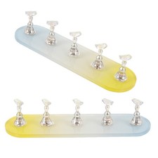  2 Sets Espositore Per Unghie Nail Art Supporto Manicure La Pratica Delle