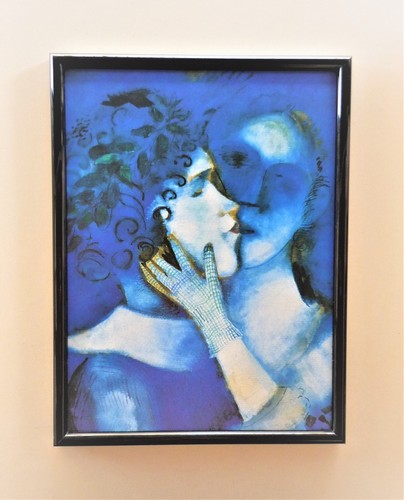 Quadro gli amanti azzurri - azzurri, di