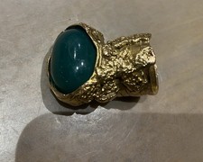 BAGUE ARTY VERTE D YVES SAINT