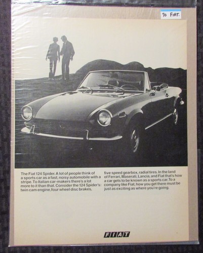 Pubblicità stampa fiat - stampa, 124