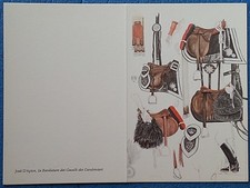 BIGLIETTO AUGURALE LE BARDATURE DEI CAVALLI DEI CARABINIERI - JOSÉ D'APICE