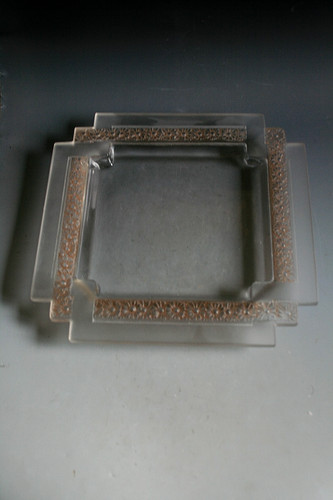 Piastra vetro rene lalique - di,