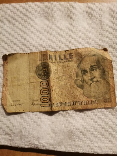 Banconote italiane mille - italiane,