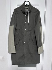 YVES SALOMON ARMY Parka kaki giacca lino cotone taglia 50 Francia RIRI