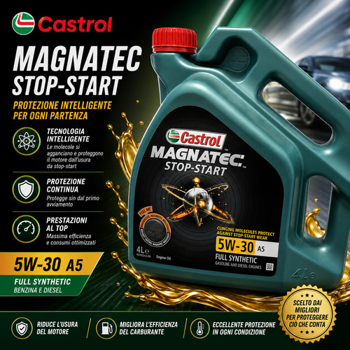 Litri olio castrol magnatec - 4,