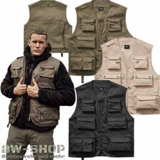BRANDIT GILET CACCIA 13 TASCHE GILET PESCA ESERCITO OUTDOOR GILET MULTIFUNZIONE