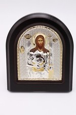 7,5" Giovanni Battista Argento 950 Icona Terra Santa Ortodossa Bizantina Legn...