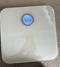 Fitbit Aria Wi-Fi Smart Bagno Bilancia Fitness FB201W Bianco - Funzionante Testata SL3