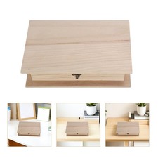  Baule portaoggetti a forma di libro: contenitore in legno con cerniera -