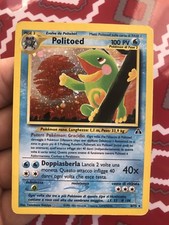 Lotto Carte Pokemon Politoed 8/75 Neo Discovery Holo Italiano Bellissima