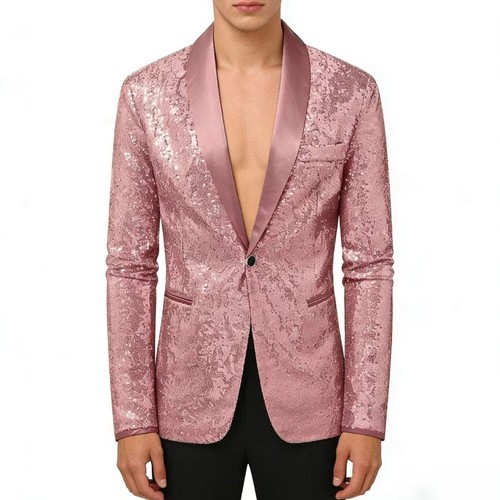 Blazer paillettes glitter uomo