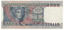 50000 LIRE VOLTO DI DONNA   23/10/1978