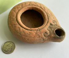ancient Roman oil LAMP clay