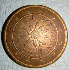 RARA MONETA AUSTRIA 2013 2 CENTESIMI DI EURO