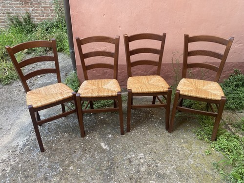 Sedie legno con seduta - legno, in