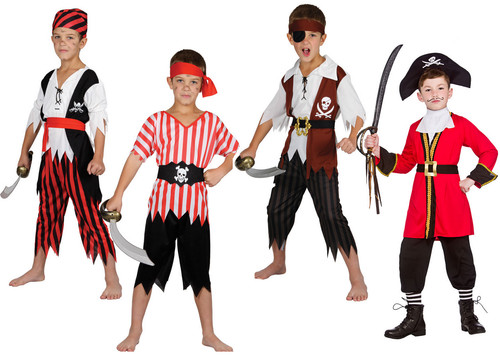 Costume pirata ragazzo pirati - costume,
