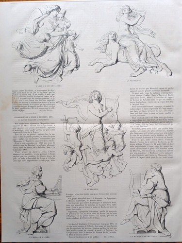 Stampa antica beethoven bonn - antica,