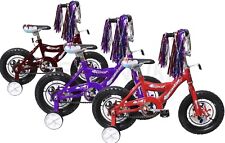 Bicicletta BMX 12" con Ruote Allenamento Ragazzi Ragazze Regalo Bambini Bicicletta Freno Sottobicchiere