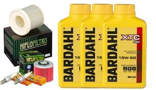 KIT TAGLIANDO YAMAHA XV 535 VIRAGO OLIO BARDAHL 15W50  FILTRO OLIO ARIA CANDELE