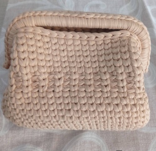 Clutch bag handmade crochet