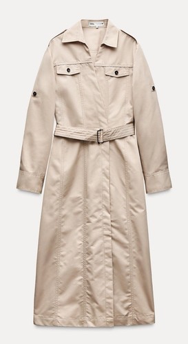 Abito trench camicia kaki