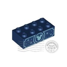 1x LEGO 3001pb198 Mattoncino