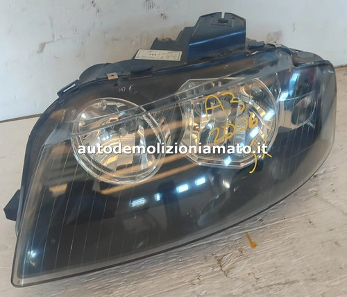 Proiettore faro audi 8p - sx, a3